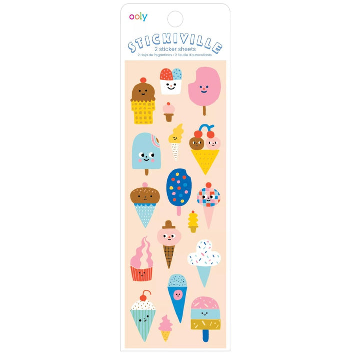OOLY stickiville glitterstickers Ice cream