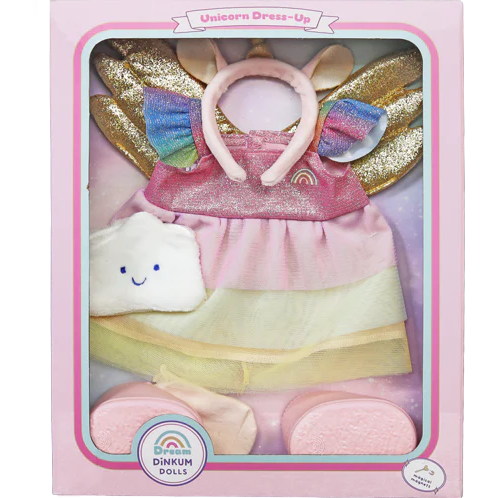 Olli Ella Dinkum Doll Unicorn outfit set