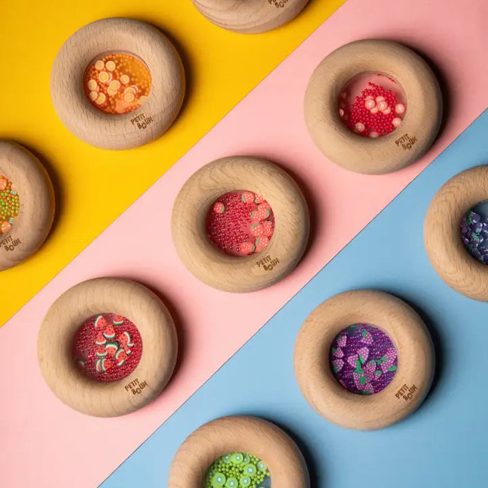 Petit Boum sensorische donut aardbeien 6 mnd +