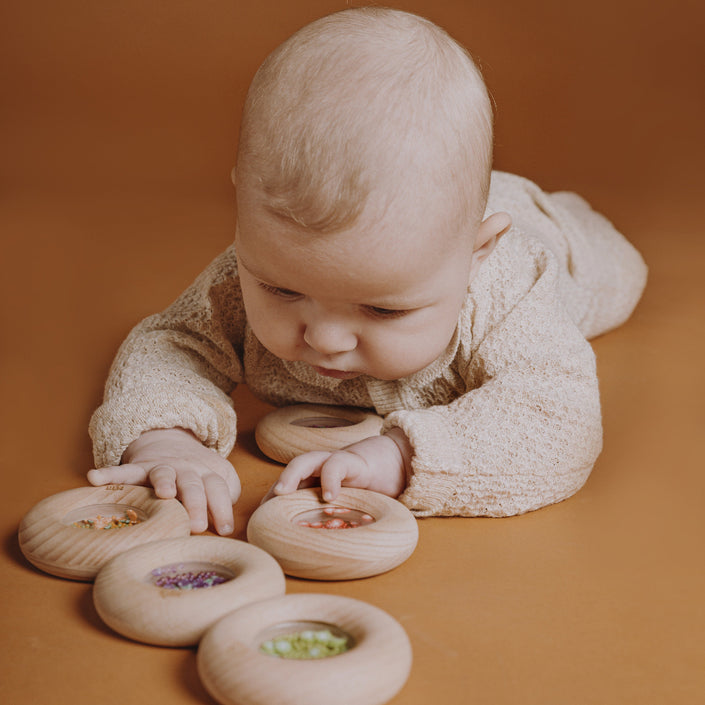 Petit Boum sensorische donut druiven 6 mnd +