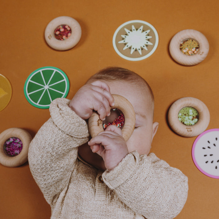 Petit Boum sensorische donut watermeloen 6 mnd +PBSDWATc