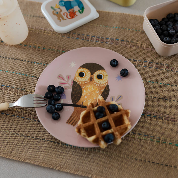 Petit Monkey melamine bord OwlMP44-Rb