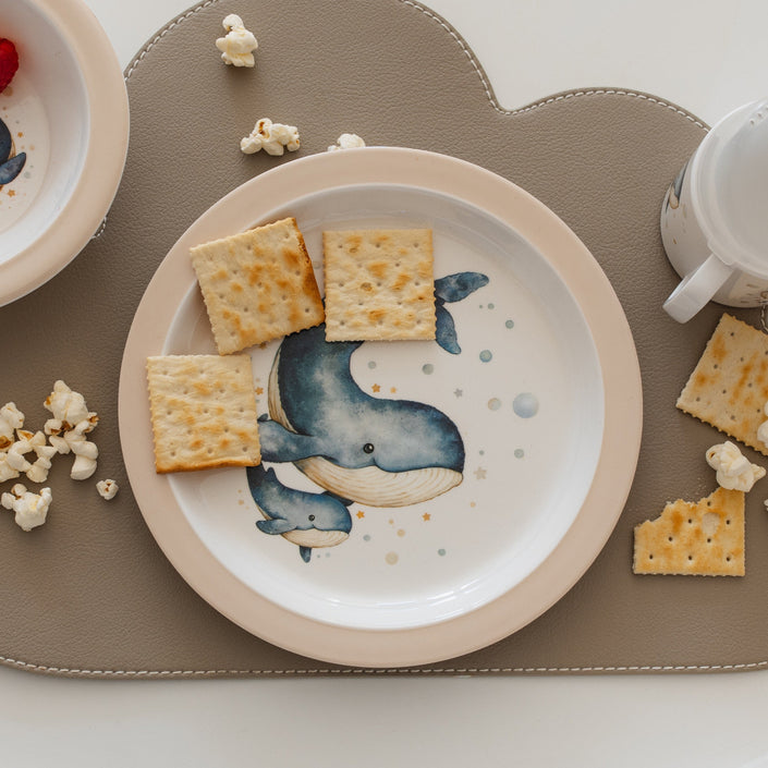 Petit Monkey melamine bord WhaleMPB39-Rc