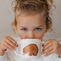 Petit Monkey melamine tuitbeker met oren Bear and StarsMCB24-Rg