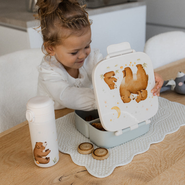 Petit Monkey stainless steel drinkfles BearVSB6-Rc