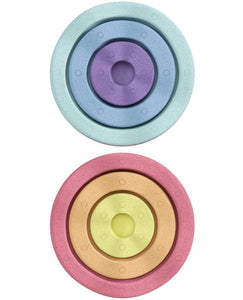 Stapelstein Inside regenboog pastel 6 stks