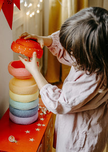 Stapelstein blush special original mini rainbow pastel