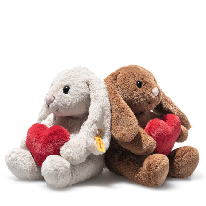 Steiff knuffelkonijn Hoppie Love 16cm lichtgrijs 4001505081125 d