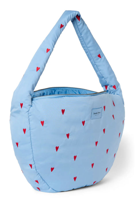 Studio Noos Puffy Cross Body bag blue hearts 6151906016092 c