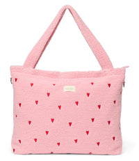 Studio Noos diaper bag teddy light pink hearts 6151929295252