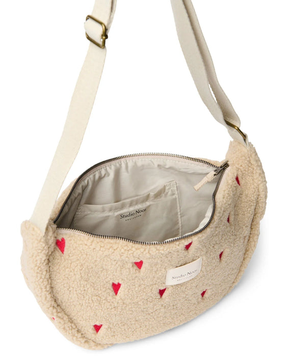 Studio Noos fanny pack ecru hearts teddy 6096702391335 d