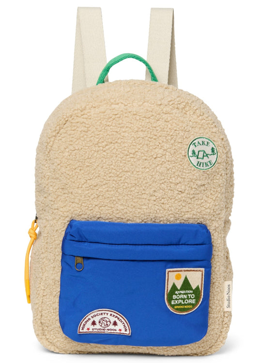 Studio Noos rugzak Teddy ecru/cobalt midiTeddyMidiBackpackecrucobalt