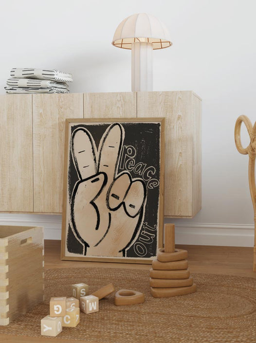 Studio loco poster peace out 50 x 70 cm