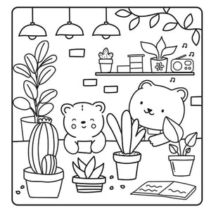Sunny Vibes Rest & Relax Cute & Bold Colouring Book