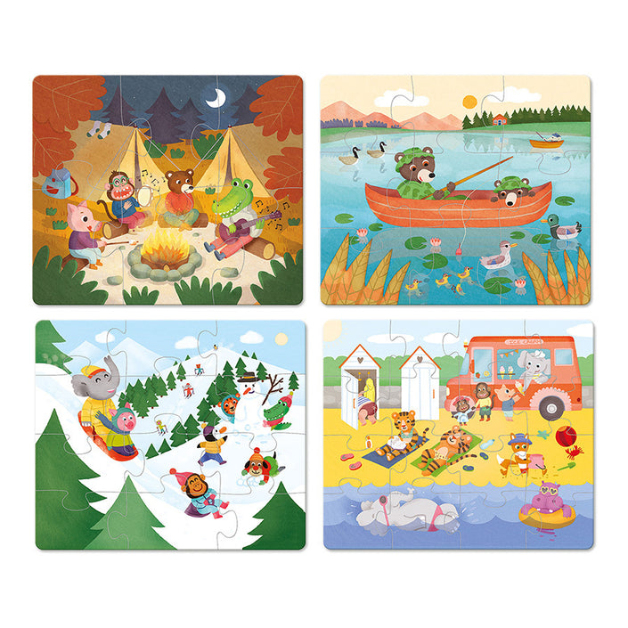 VILAC puzzel vakantie 2 jr+ / 6, 9, 12 en 16 stks