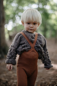 Silly Silas maillot met voetjes katoen cinnamon 0-2 m
