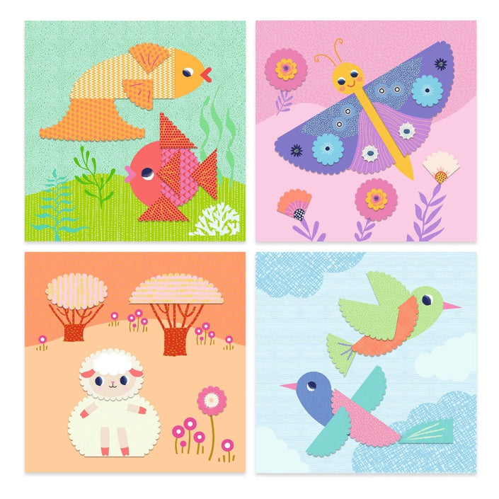 DJECO creatief met papier Kartel knippen 3 jr+