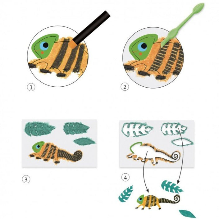 DJECO kleuren met waskrijtjes 6 jr+