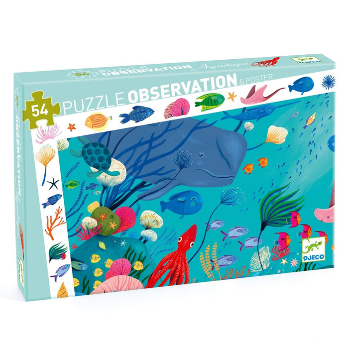 DJECO observatie puzzel aquatic 4 jr+/ 54 stks