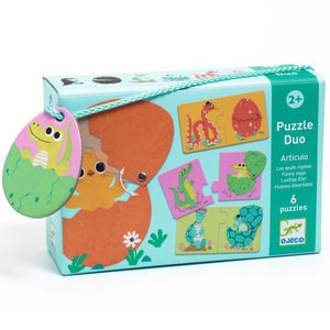 DJECO puzzel duo articulo grappige eieren 2 jr+