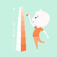 DJECO stapeltoren wilde dieren 12 mnd+