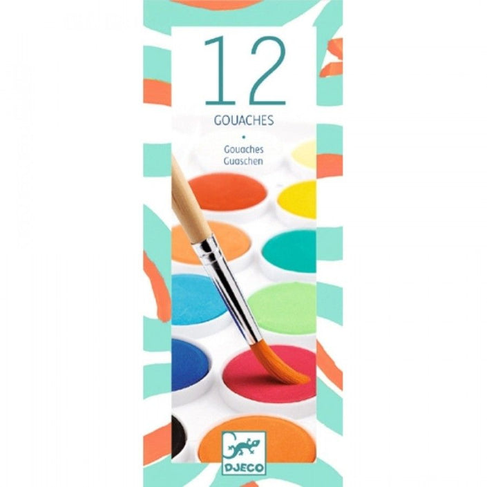 DJECO waterverf classic 12 kleuren