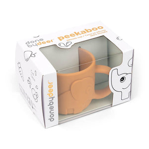 Done by Deer siliconen beker peekaboo mustard