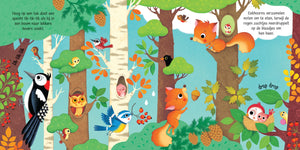 Geluiden in het bos - geluidenboek 1 jr+