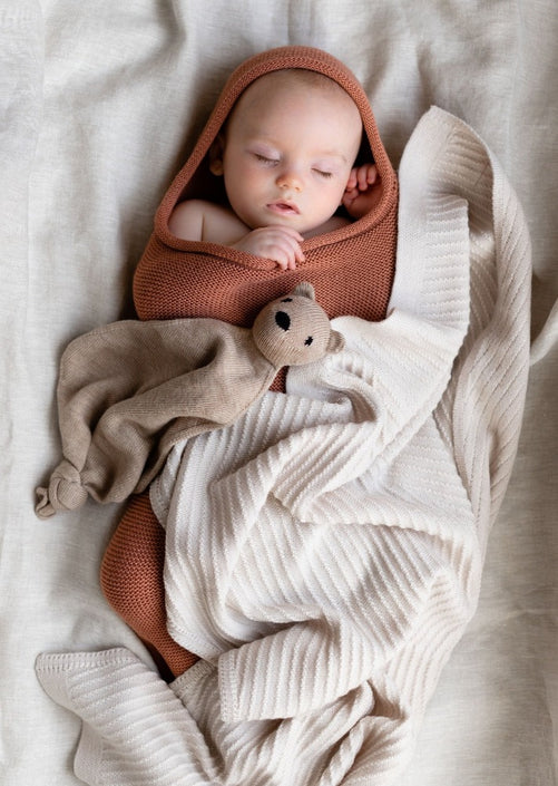 HVID knuffeldoekje Teddy tokki sand