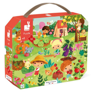 JANOD puzzel Tuin 4jr+ / 36 stks