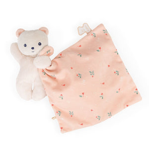 Kaloo knuffeldoekje beer Carre Douceur roze 0 jr+