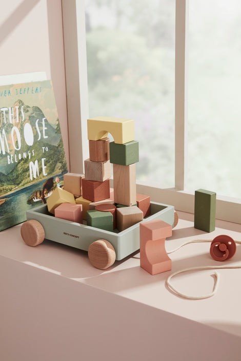 Kids Concept blokkenkar Edvin 18 mnd+