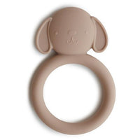 Mushie bijtring dog naturel 3 mnd+