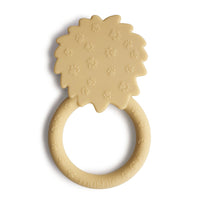 Mushie bijtring lion yellow 3 mnd+