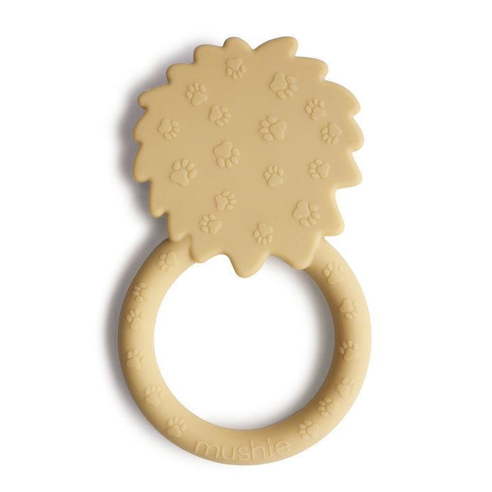 Mushie bijtring lion yellow 3 mnd+
