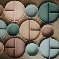 Mushie siliconen bord cloudy mauve