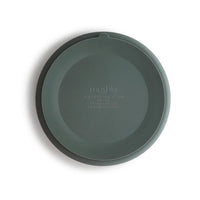 Mushie siliconen bord thyme green