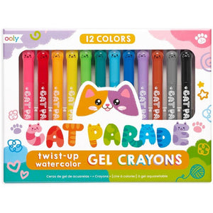 OOLY olie pastel krijt Cat parade 12 stks 3 jr+