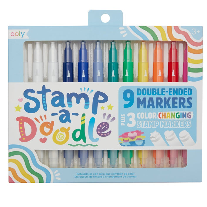 OOLY stempel markers stamp-a-doodle 12 stks 3 jr+