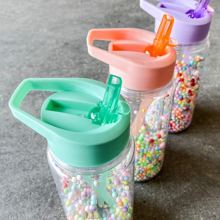 Petit Monkey drinkfles macaron popsicles coral