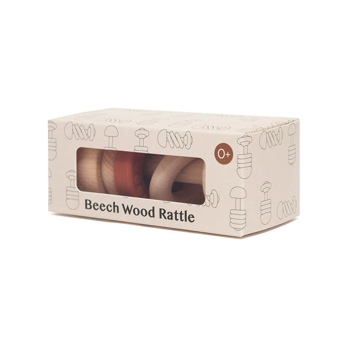 Petit Monkey houten rammelaar backed clay 0 jr+