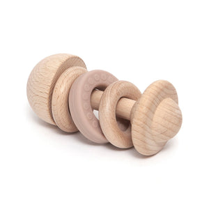 Petit Monkey houten rammelaar pink 0 jr+