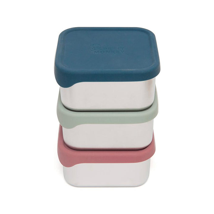 Petit Monkey lunchbox RVS Lucy sage 12x12