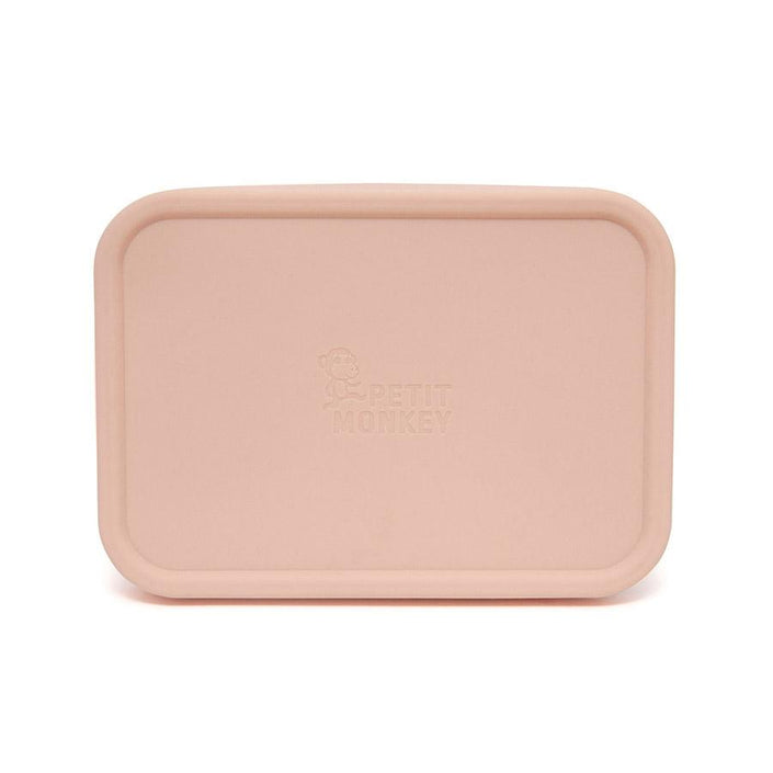 Petit Monkey lunchbox RVS Riley dawn rose 17x13