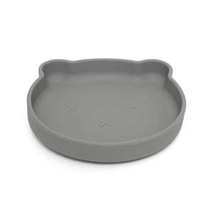 Petit Monkey siliconen bord bear pewter green
