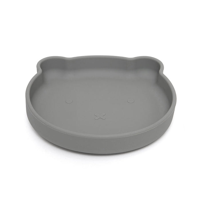 Petit Monkey siliconen bord bear pewter green