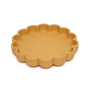 Petit Monkey siliconen bord lion ochre