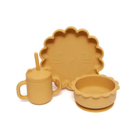 Petit Monkey siliconen sippy cup met oren ochre
