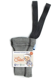 Silly Silas maillot zonder voetjes wol granite grey 1-2 jr