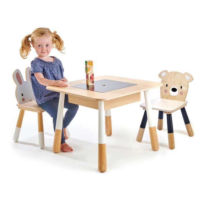 Tender Leaf Toys kindertafel + stoelen forest
